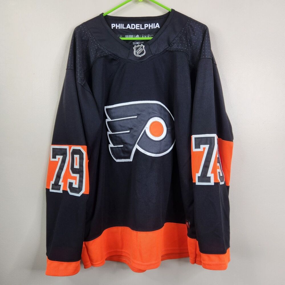 Philadelphia Flyers Carter Hart Authentic Adidas Fight Strap Jersey Size 52